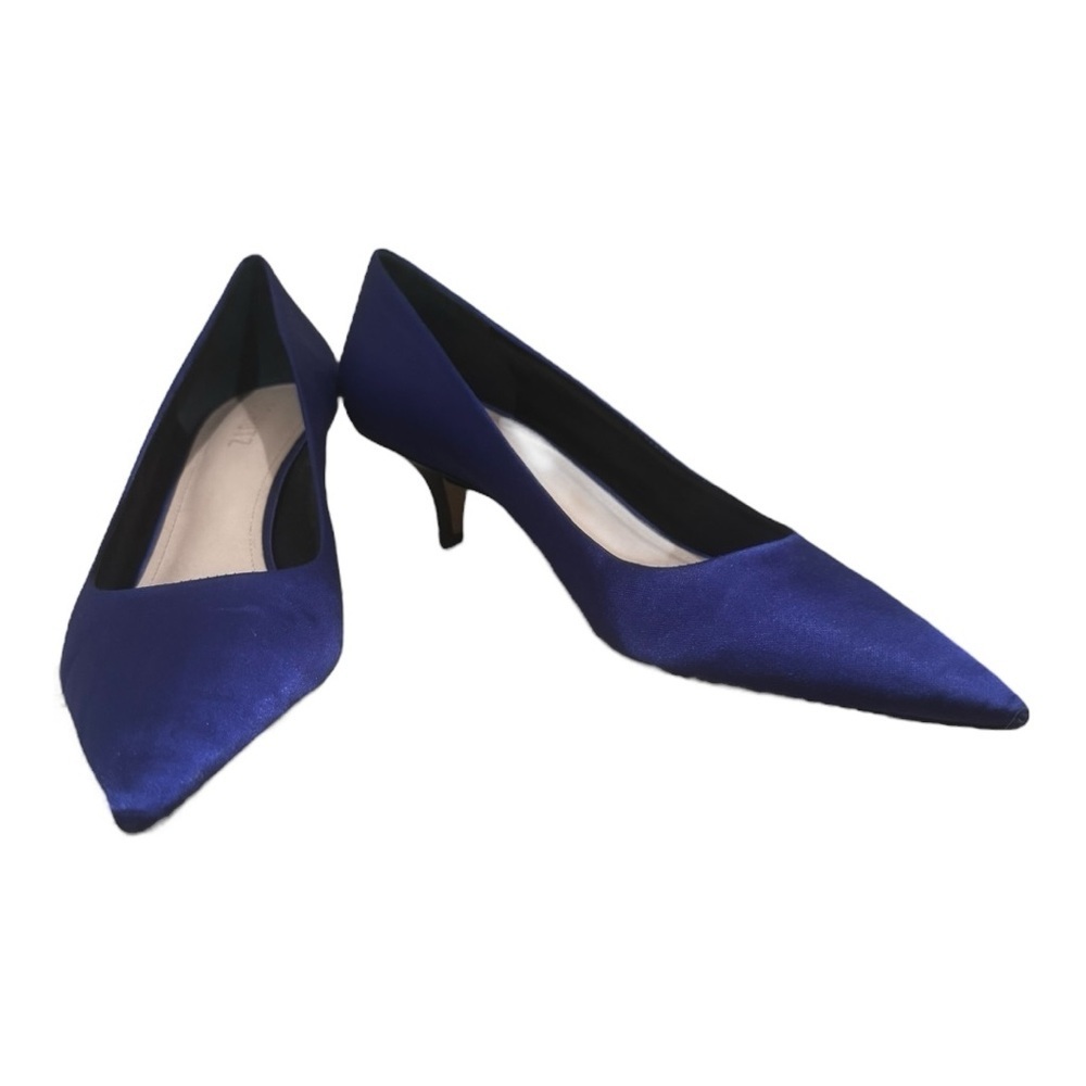SCHUTZ Elegant Blue Satin Women's Heels US9